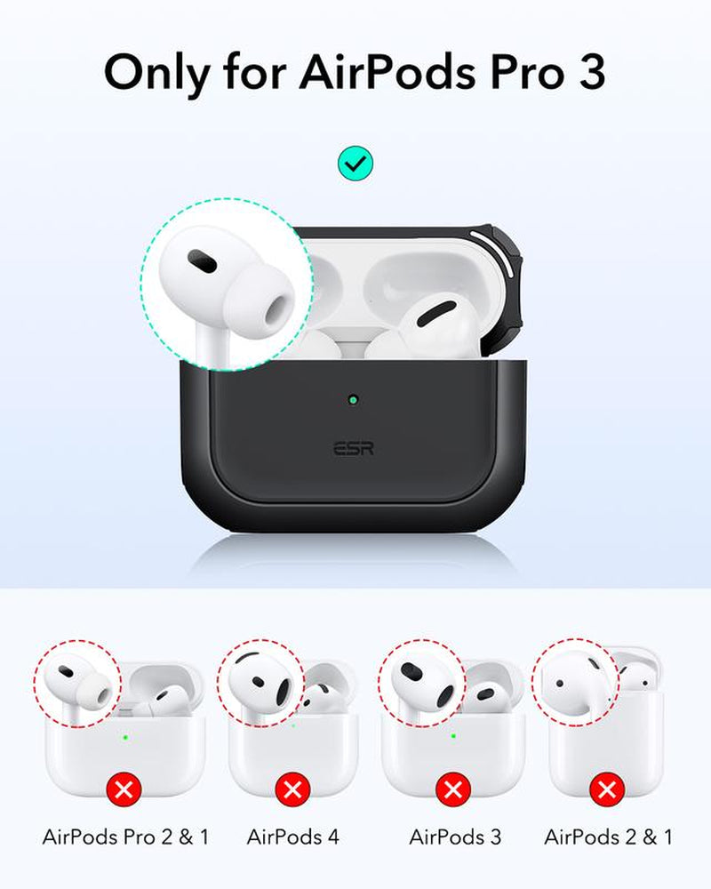 ESR for Airpods Pro 3 Case, Compatible with Airpods Pro 3Rd Generation Case (2025), Compatible with Magsafe, Full Drop Protection Cover with Lanyard