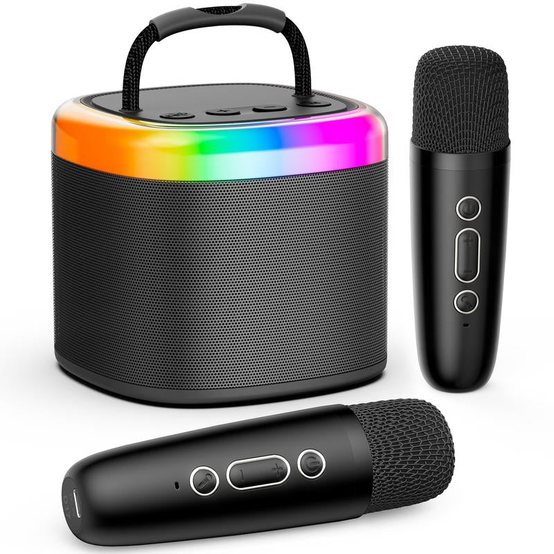 【100% Original】Jyx D17 Mini Karaoke Bluetooth Speaker｜Powerful Bass｜Premium Microphone Set｜Portable KTV System